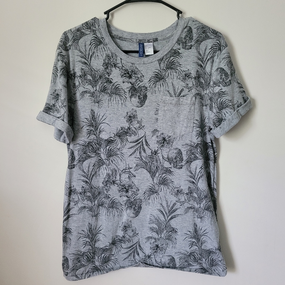 H&M Men's Scull T-Shirt
